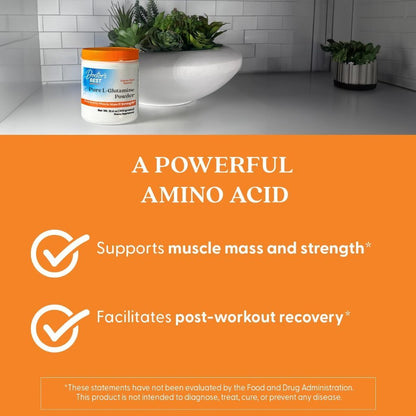 USA Supplements | Doctor's Best, Pure L-Glutamine Powder ( Muscle Recovery & Repair )
