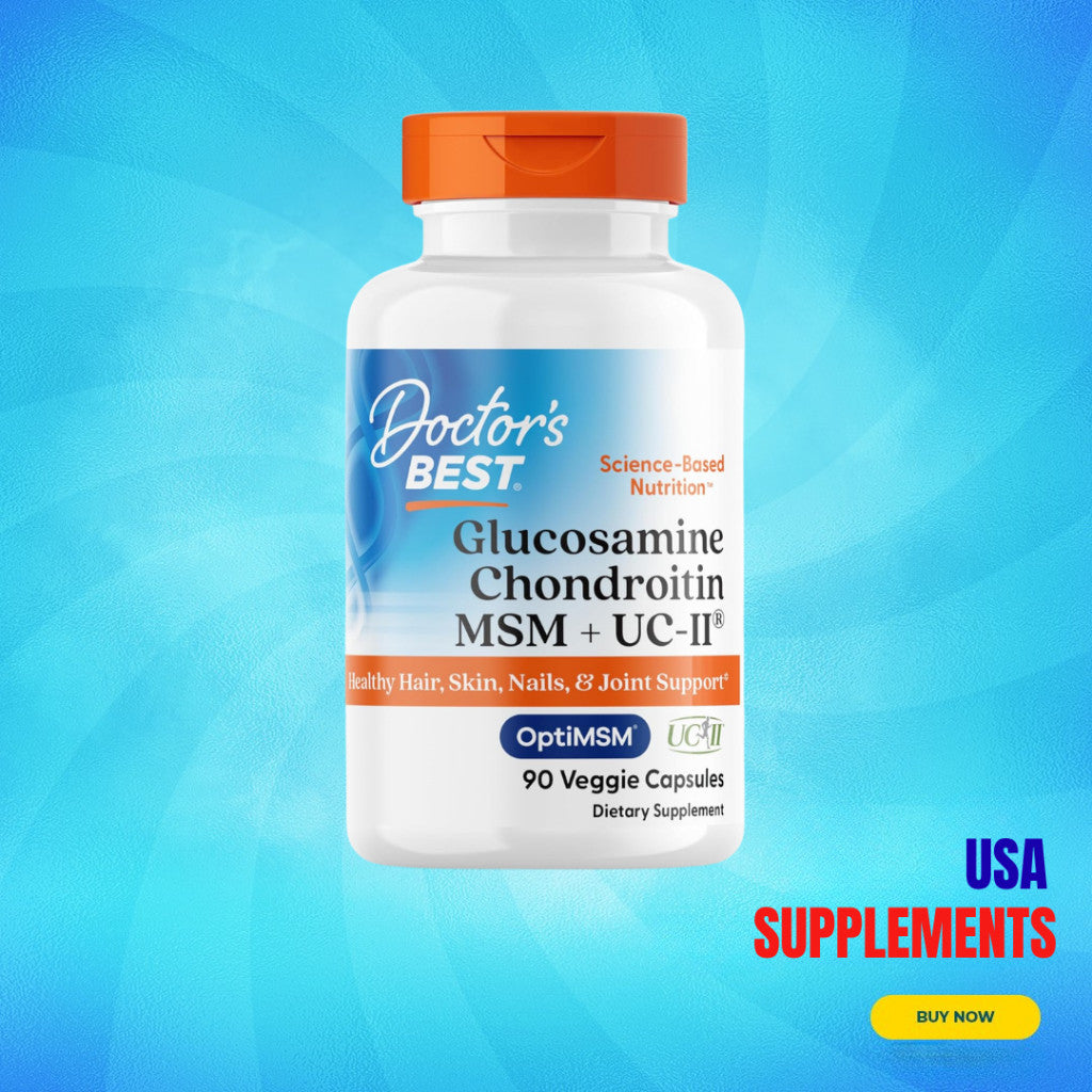 USA Supplements | Doctor's Best, Glucosamine Chondroitin, MSM + UCII ( Improves Joint Comfort )