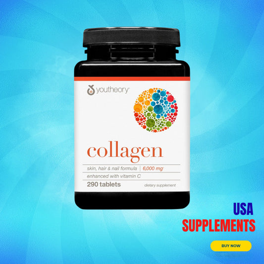 USA Supplements | Youtheory, Collagen, 290 Tablets ( Skin Support, Hair & Nail Health )