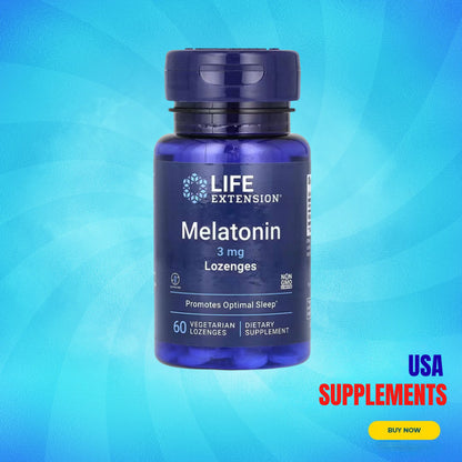 USA Supplements | Life Extension, Melatonin, 3 mg ( Supports Falling Asleep )