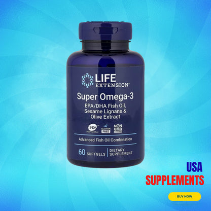 USA Supplements | Life Extension, Super Omega-3 ( Heart & Cardiovascular Health )