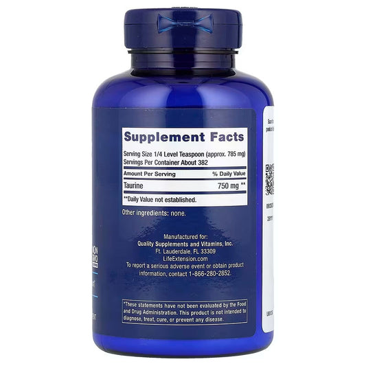 USA Supplements | Life Extension, Taurine Powder ( Heart & Cardiovascular Support )