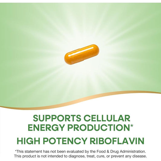 USA Supplements | Nature's Way, Riboflavin Vitamin B2 ( Supports Metabolism )