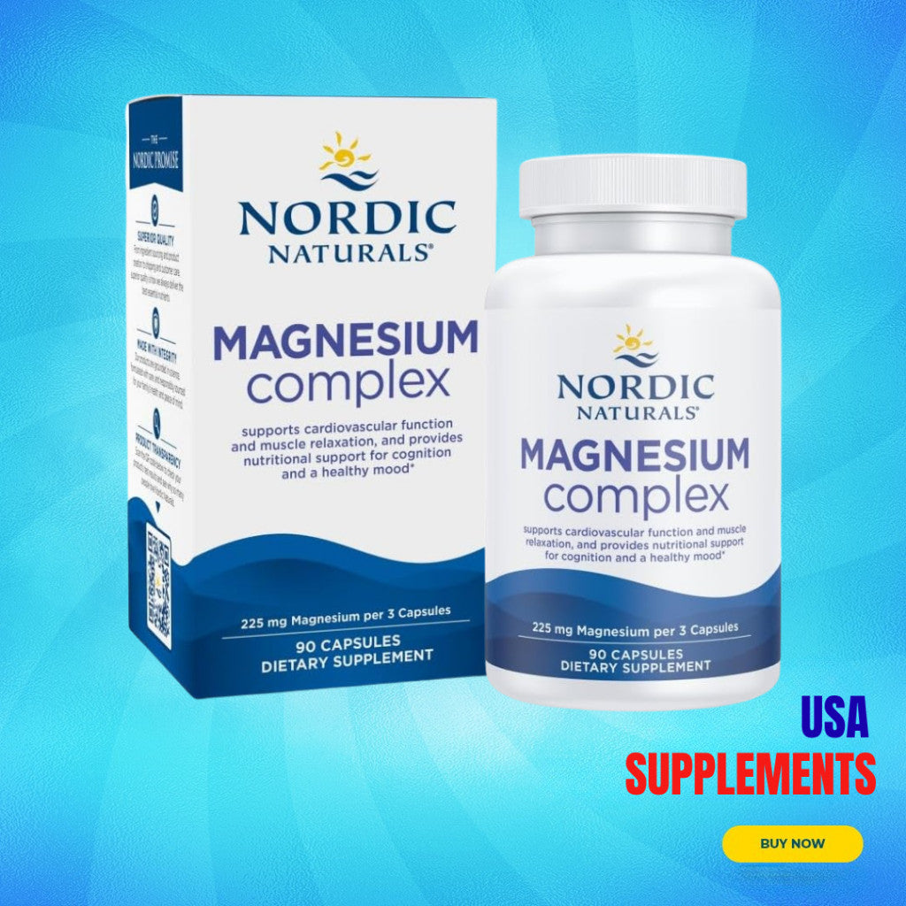 USA Supplements | Nordic Naturals, Magnesium Complex ( Muscle & Nerve Support )