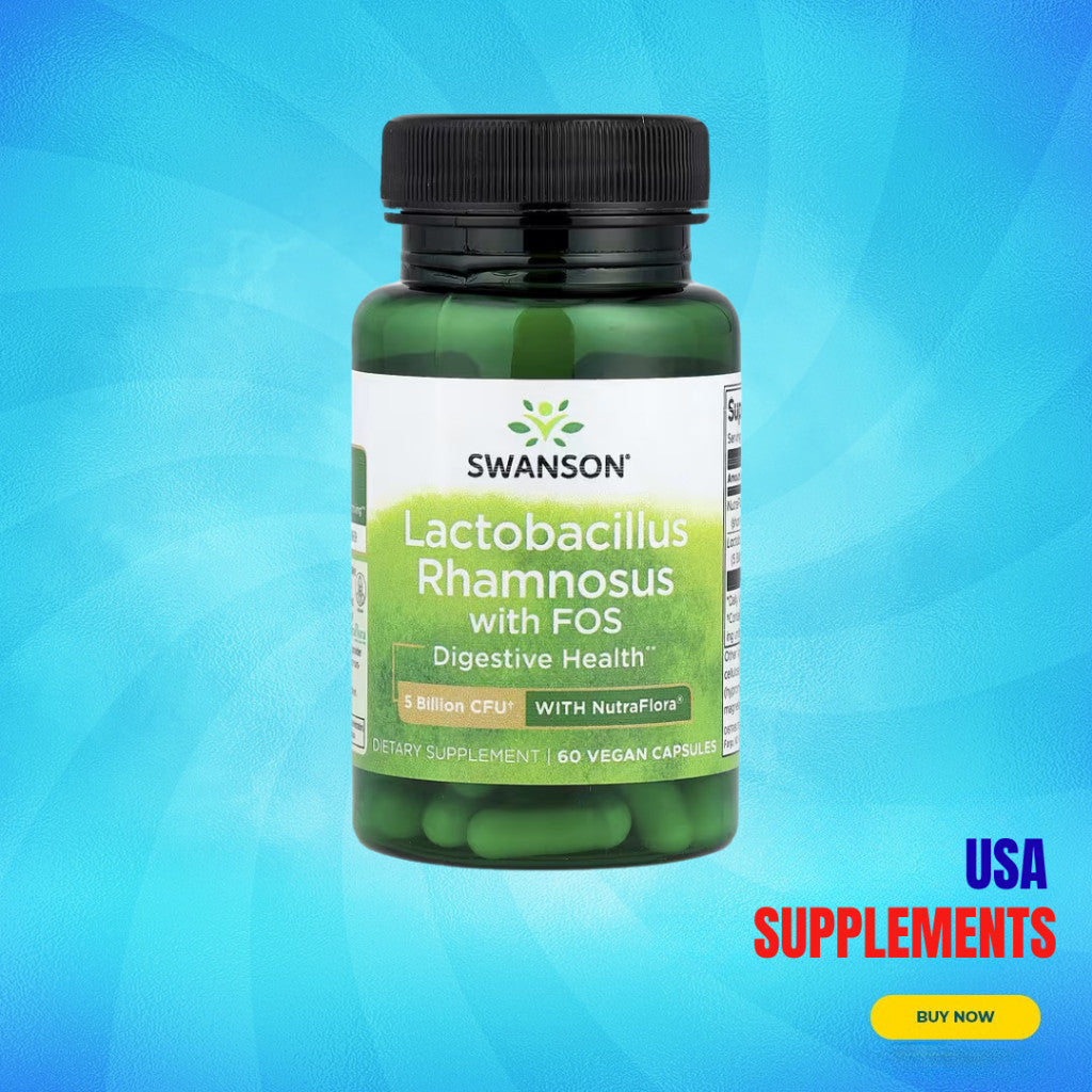 USA Supplements | Swanson, Lactobacillus Rhamnosus With FOS ( Digestive Health Support )