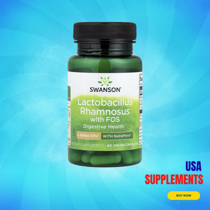 USA Supplements | Swanson, Lactobacillus Rhamnosus With FOS ( Digestive Health Support )