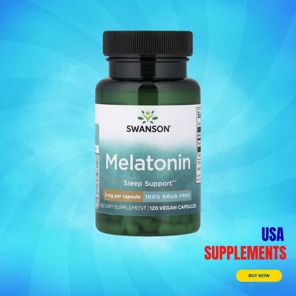 USA Supplements | Swanson Melatonin ( Sleep Support & Calm Relaxation Before Bed )