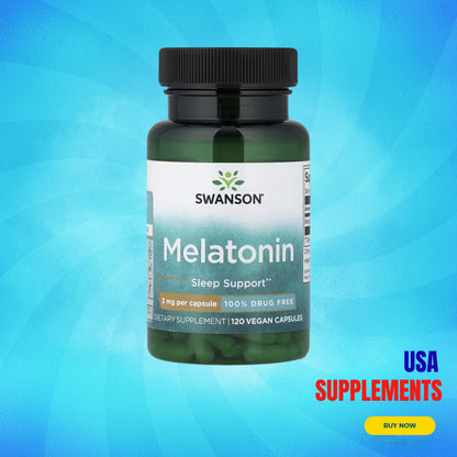 USA Supplements | Swanson Melatonin ( Sleep Support & Calm Relaxation Before Bed )