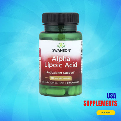 USA Supplements | Swanson, Alpha Lipoic Acid, 300 mg, 60 Capsule ( Cellular Antioxidant Protection )