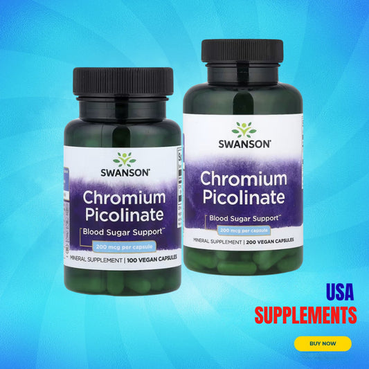 USA Supplements | Swanson, Chromium Picolinate ( Blood Sugar Metabolism and Insulin Sensitivity )