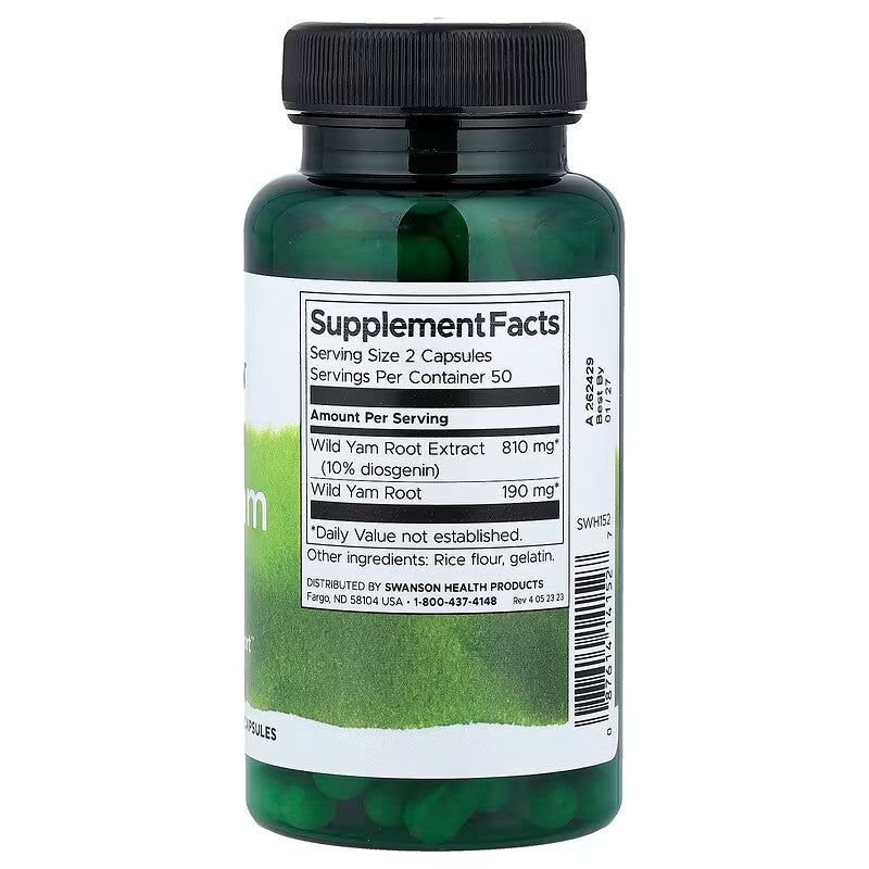 USA Supplements | Swanson, Wild Yam Root ( Menopause Support )