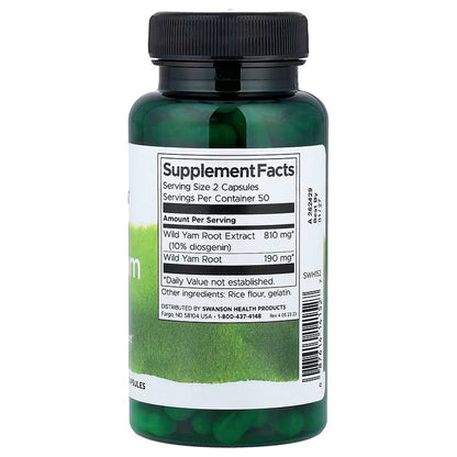 USA Supplements | Swanson, Wild Yam Root ( Menopause Support )