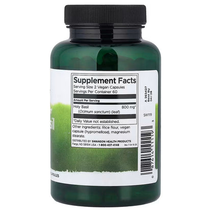 USA Supplements | Swanson, Full Spectrum® Holy Basil Leaf ( Stress Support )