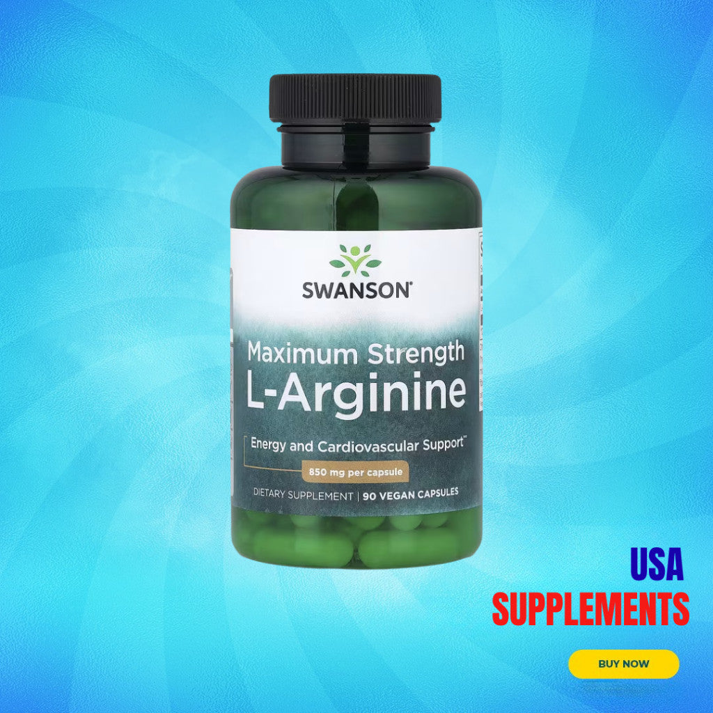 USA Supplements | Swanson, L-Arginine, Maximum Strength ( Energy and Cardiovascular Support )