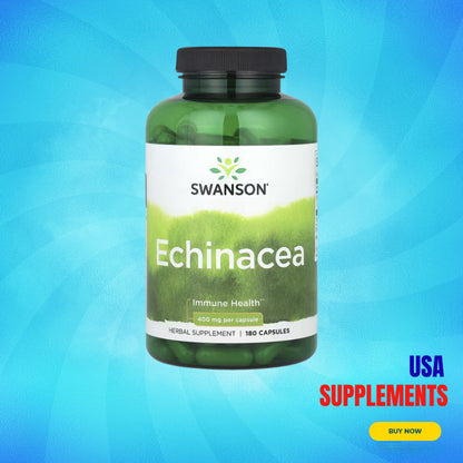 USA Supplements | Swanson, Echinacea, 400 mg, 180 Capsules ( Immune Health )