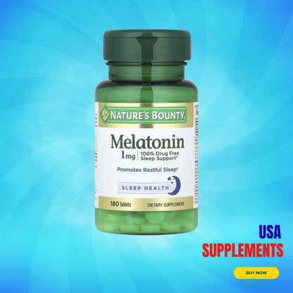 USA Supplements | Nature's Bounty, Melatonin ( Promotes Relaxation & Sleep )