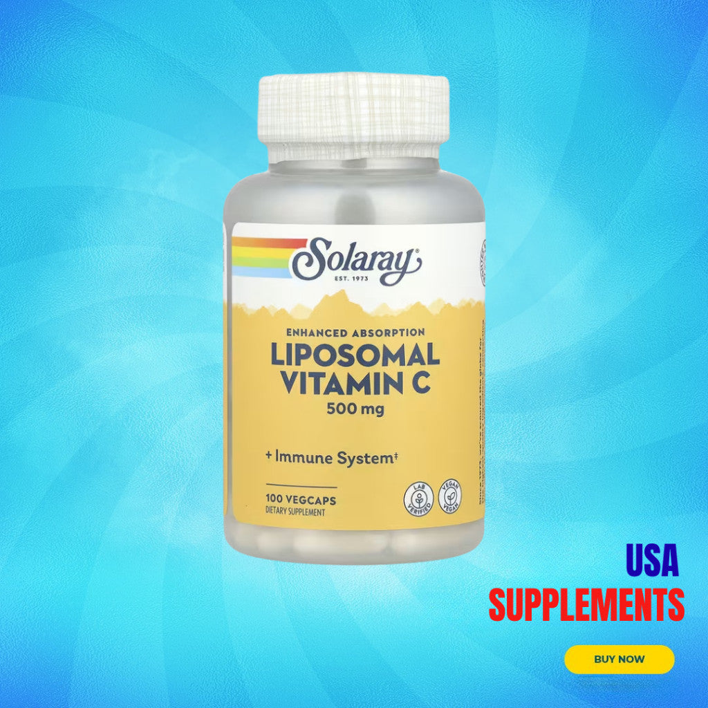 USA Supplements | Solaray, Enhanced Absorption, Liposomal Vitamin C ( Immune System Support )