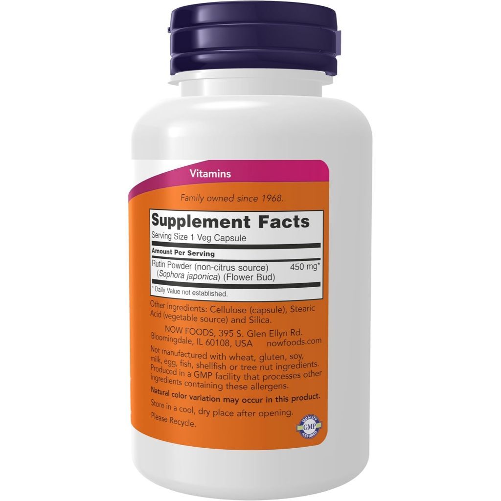 USA Supplements | NOW Foods, Rutin ( Provides Antioxidant Protection )