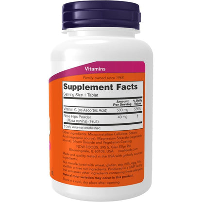 USA Supplements | NOW Foods, C-500 with Rose Hips, 250 Tablets ( Antioxidant Protection )