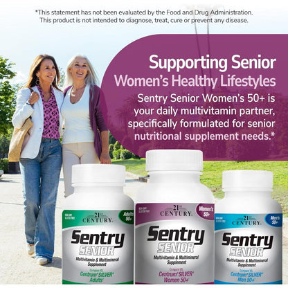 USA Supplements | 21st Century, Sentry Senior, Women's 50+, 100 Tablets ( Multivitamin Supplement )