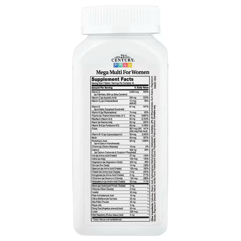 USA Supplements | 21st Century, Mega Multi ( Supports Immune System Health )