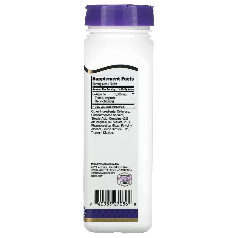 USA Supplements | 21st Century, L-Arginine ( Muscle Support )