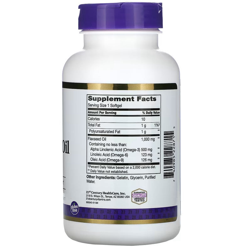 USA Supplements | 21st Century, Flaxseed Oil ( Heart Health Support )