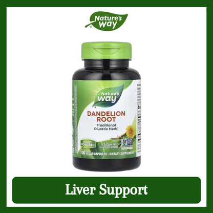 Nature's Way, Dandelion Root ( Liver Support, Digestive Aid & Overall Detoxification )