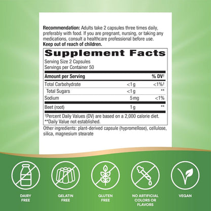 Nature's Way, Beet Root ( Cardiovascular Health, Brain Oxygenation and Focus )