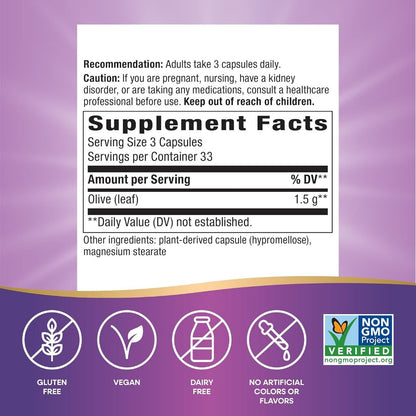 Nature's Way, Olive Leaf ( Supports Antioxidant Activity & Blood Sugar Regulation )