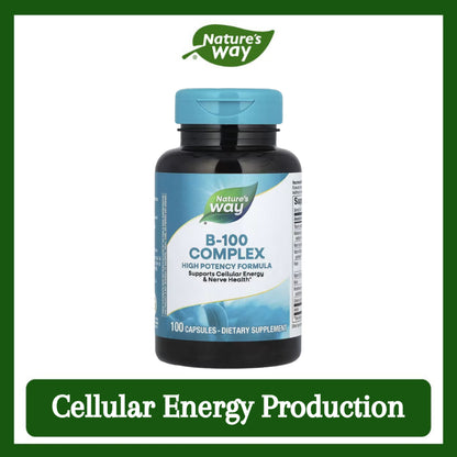 Nature's Way, B-100 Complex ( Cellular Energy Production & Nerve Health )