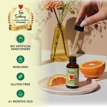 LittleSunshine | ChildLife Essentials, Echinacea, Natural Orange, Organic Liquid Elderberry,