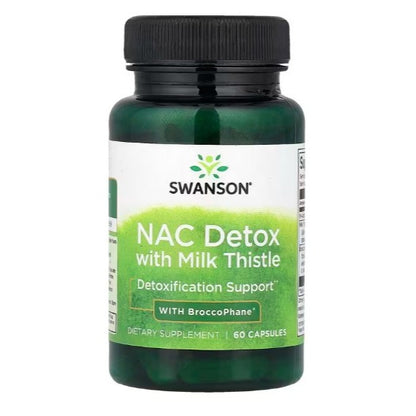 NaturalSolutions | Swanson, Sulforaphane from Broccoli Sprout, NAC Detox Antioxidant & Detox Support
