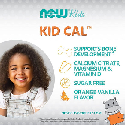 LittleSunshine | NOW Foods, Kid Cal, Orange, California Gold Chewable Calcium with Magnesium