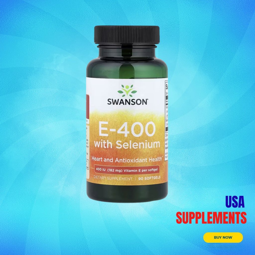 USA Supplements | Swanson, E-400 With Selenium ( Antioxidant Protection )