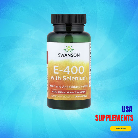 USA Supplements | Swanson, E-400 With Selenium ( Antioxidant Protection )