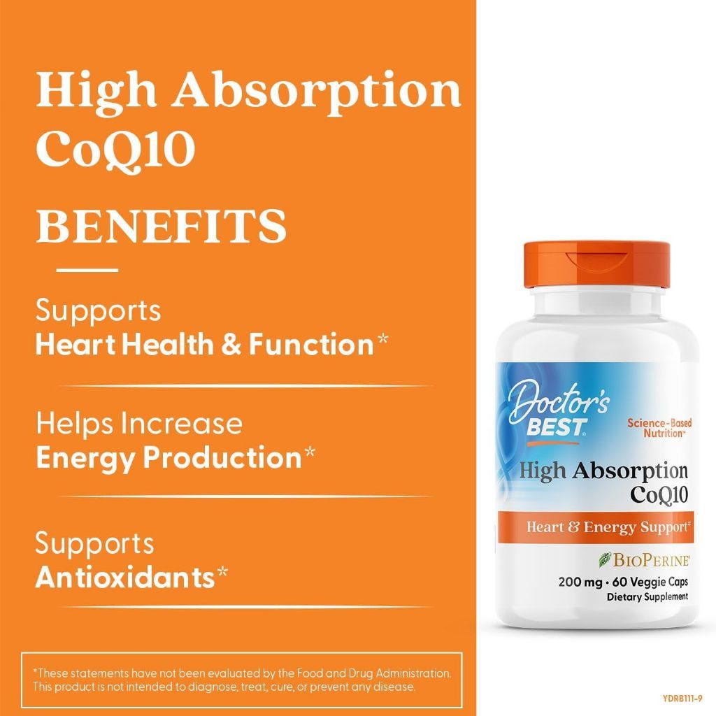 USA Supplements | Doctor's Best, High Absorption CoQ10, Softgels ( Heart Health Support )