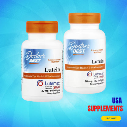 USA Supplements | Doctor's Best, Lutein, Lutemax 2020 ( Supports Eye Health )