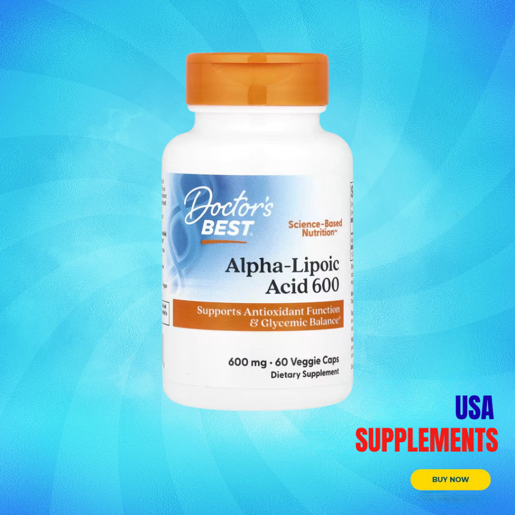 USA Supplements | Doctor's Best, Alpha-Lipoic Acid 600, 600 mg ( Antioxidant Support )