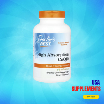 USA Supplements | Doctor's Best, High Absorption CoQ10, 100 mg, Veggie Caps ( Heart Health Support )