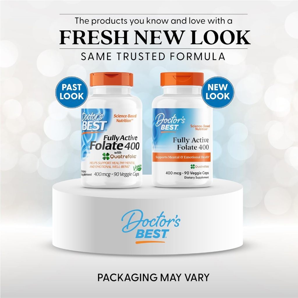 USA Supplements | Doctor's Best, Fully Active Folate ( Supports Healthy DNA & Cell Growth )