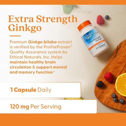 USA Supplements | Doctor's Best, Extra Strength Ginkgo ( Cognitive Support )