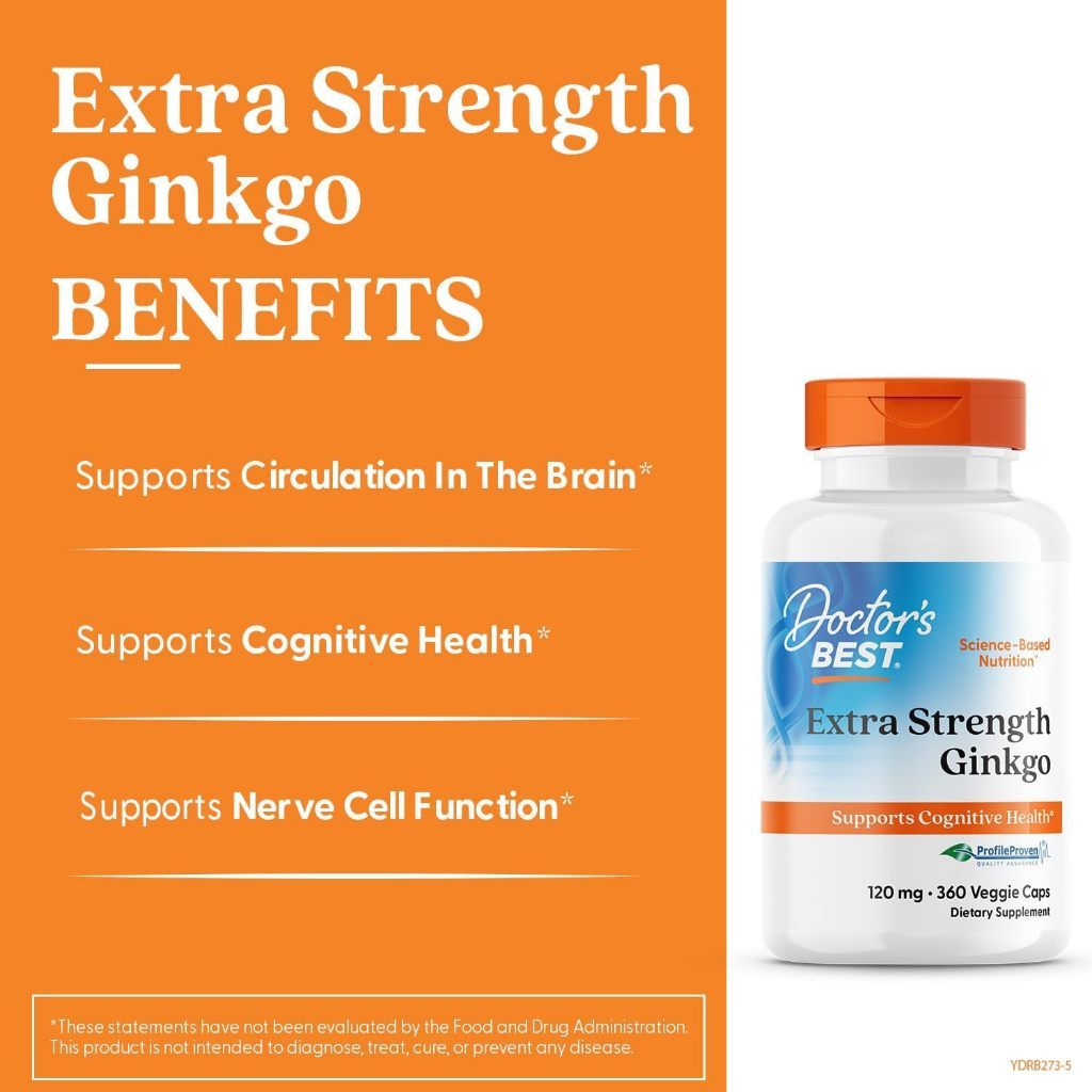 USA Supplements | Doctor's Best, Extra Strength Ginkgo ( Cognitive Support )