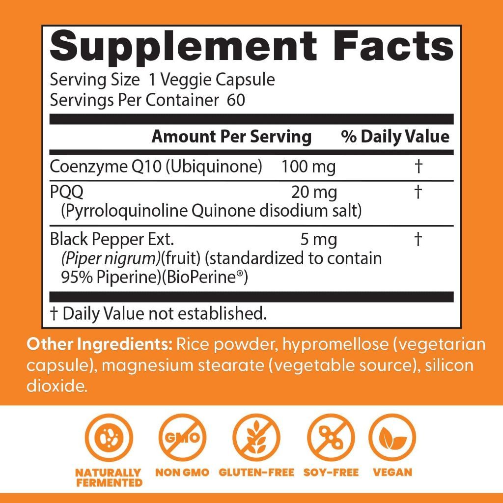 USA Supplements | Doctor's Best, High Absorption CoQ10 plus PQQ ( Cellular Energy Support )