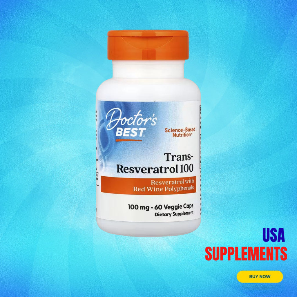 USA Supplements | Doctor's Best, Trans-Resveratrol ( Heart & Circulatory Support )