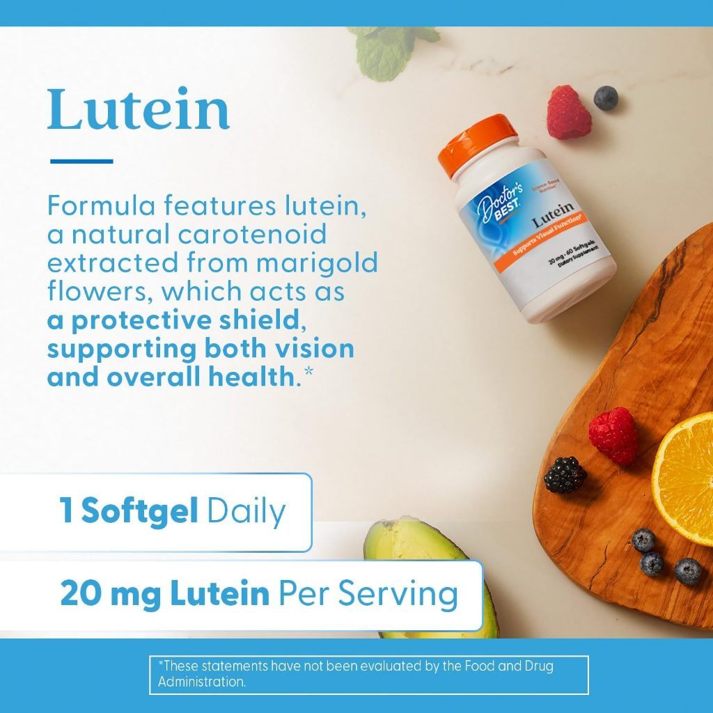 USA Supplements | Doctor's Best, Lutein, 120 Veggie Caps ( Antioxidant Protection )