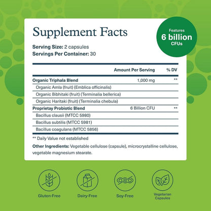 USA Supplements | Youtheory, Spore Probiotic + Triphala Blend ( Promotes Healthy Gut Flora )