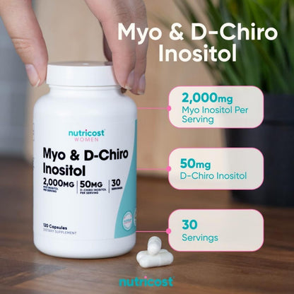 USA Supplements | Nutricost, Women, Myo & D-Chiro Inositol ( Hormonal Balance )