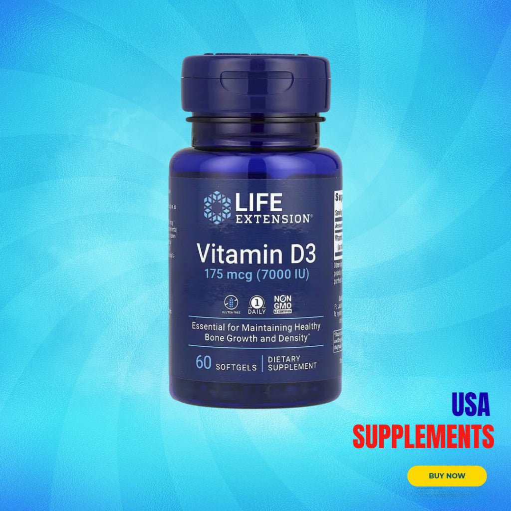 USA Supplements | Life Extension, Vitamin D3 ( Immune System Support, Bone & Teeth Health )