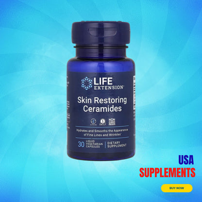 USA Supplements | Life Extension, Skin Restoring Ceramides ( Hair, Skin & Nails Support )